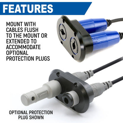 Rugged Radios Rugged Radios Dual Headset / Helmet Jack Flush Mount