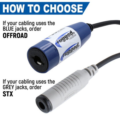Rugged Radios Rugged Radios Dual Headset or Helmet Jack - Bar Mount
