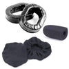 Rugged Radios Gel Ear Seals Comfort Kit with Cloth Ear Covers & Mic Mu