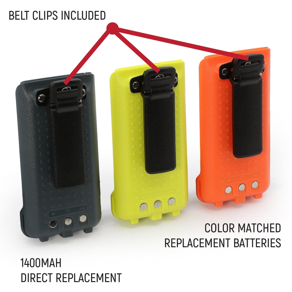 Rugged Radios Rugged Radios GMR2 Replacement Battery with 12v Charge Port and Belt C