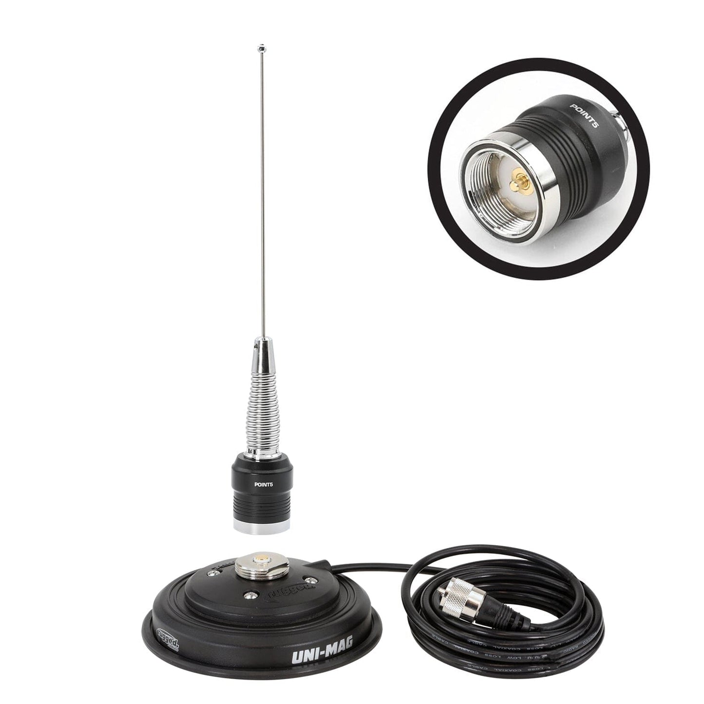 Rugged Radios Rugged Radios GMRS / UHF No Ground Plane (NGP) Whip Antenna Kit with M