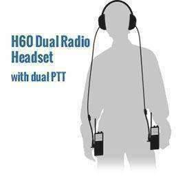 Rugged Radios Rugged Radios H60 Dual-Radio Behind-the-Head Headset - Black