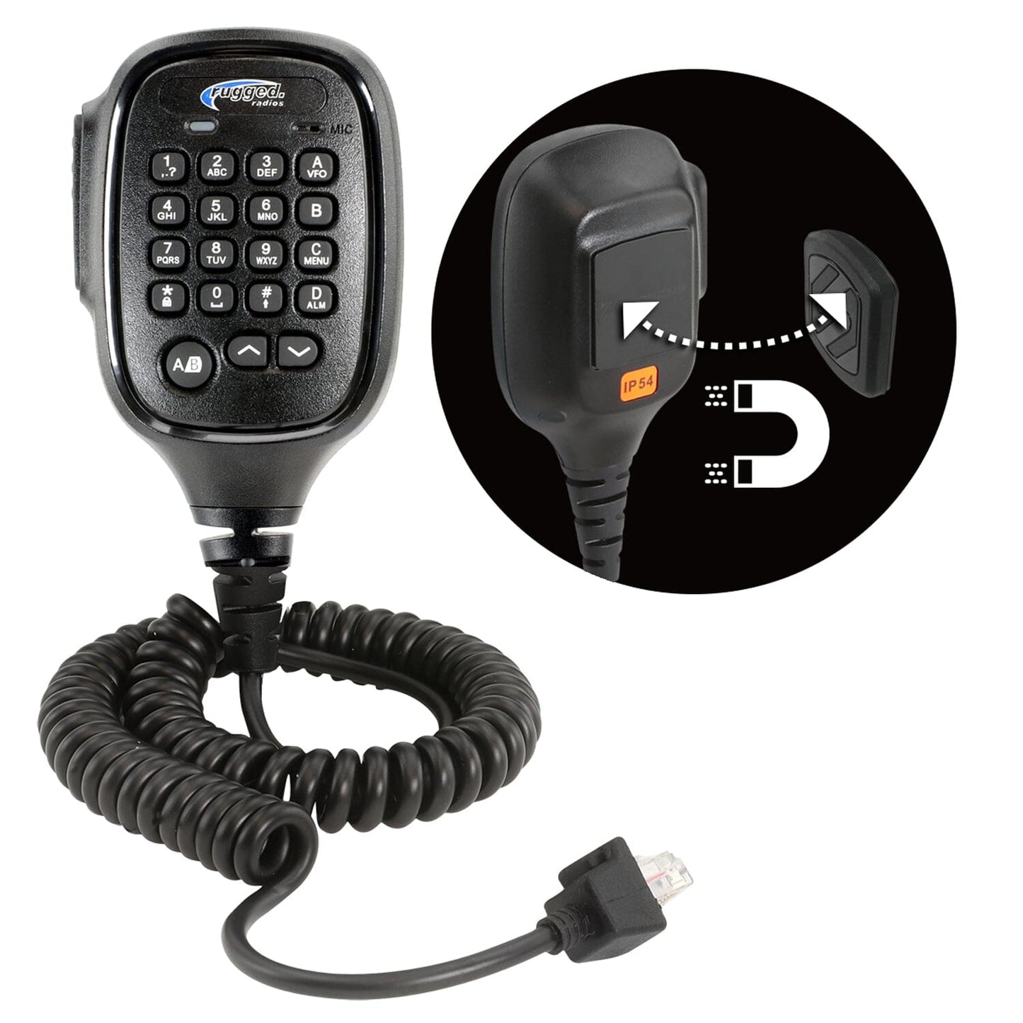 Rugged Radios Rugged Radios Hand Mic for RDM-DB Mobile Radios with Scosche Surface M