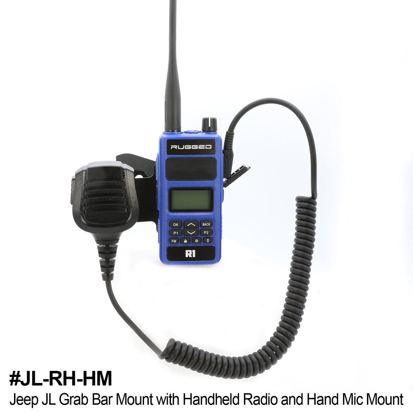 Rugged Radios Rugged Radios Handheld Radio Grab Bar Mount for Jeep Wrangler JK JKU J