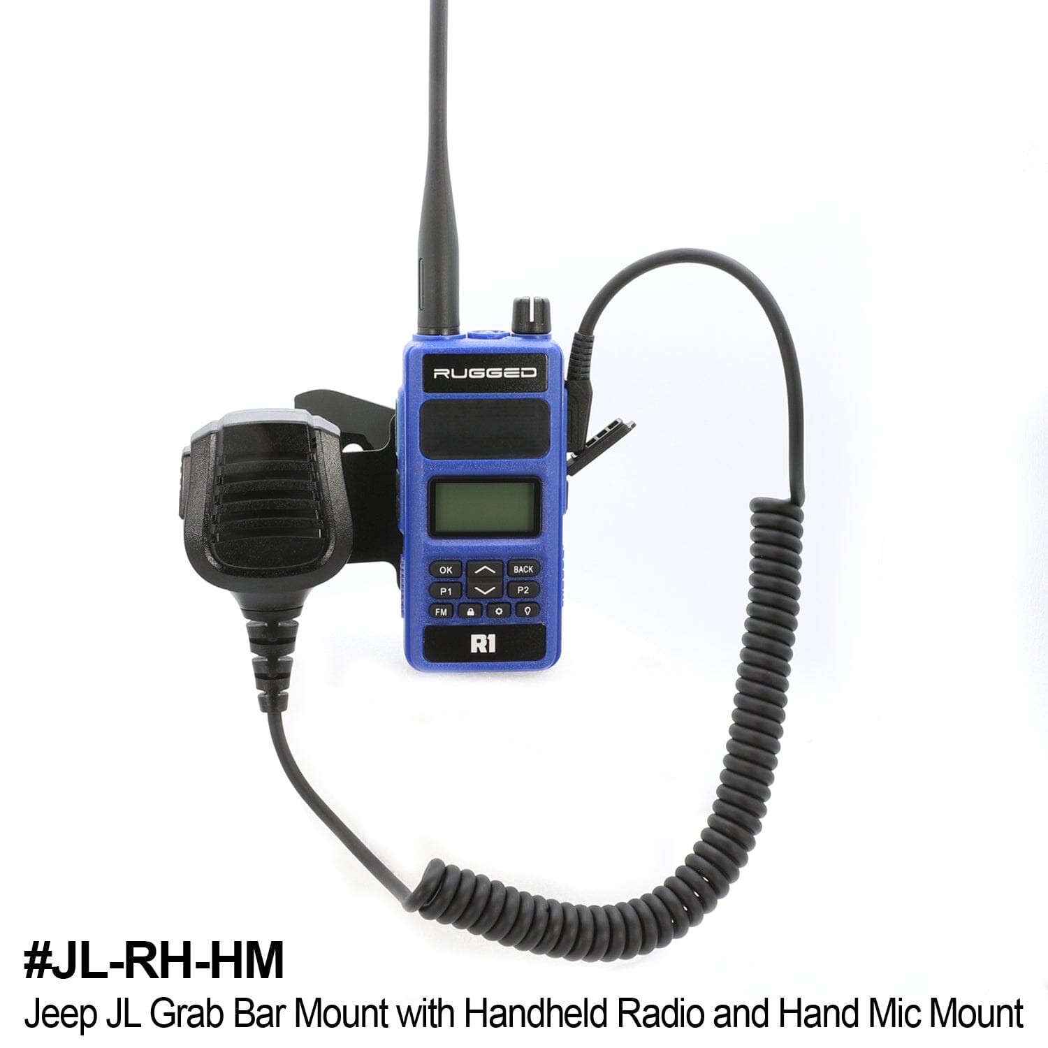 Rugged Radios Rugged Radios Handheld Radio Grab Bar Mount for Jeep Wrangler JK JKU J