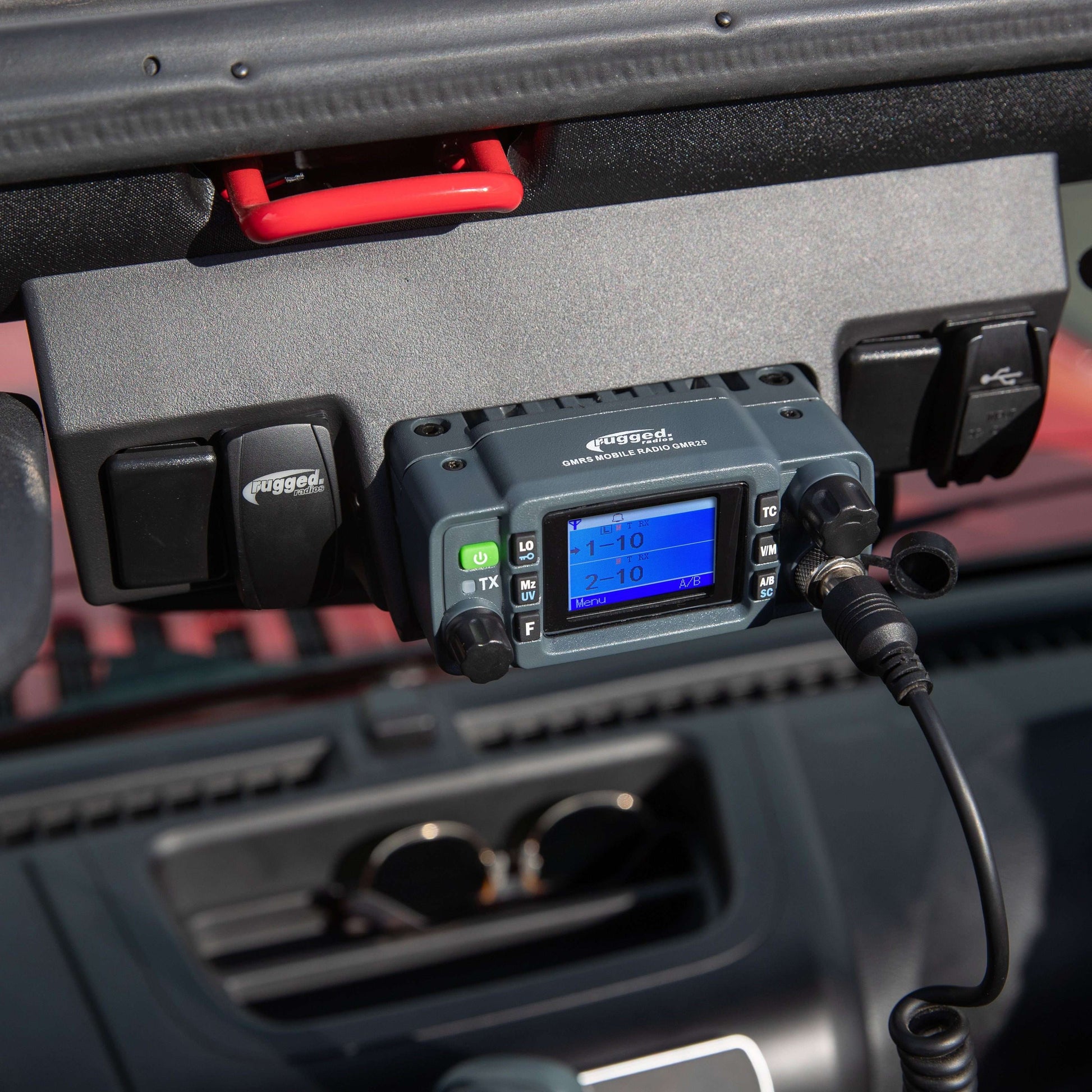 Rugged Radios Rugged Radios Jeep JK Upper Windshield Radio Mount GMR25 and ABM25