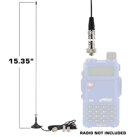 Rugged Radios Rugged Radios Magnetic Mount Dual Band Antenna for Rugged Handheld Rad