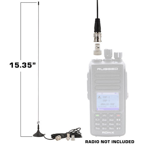 Rugged Radios Rugged Radios Magnetic Mount Dual Band Antenna for Rugged Handheld Rad