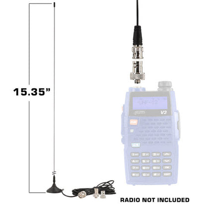 Rugged Radios Rugged Radios Magnetic Mount Dual Band Antenna for Rugged Handheld Rad