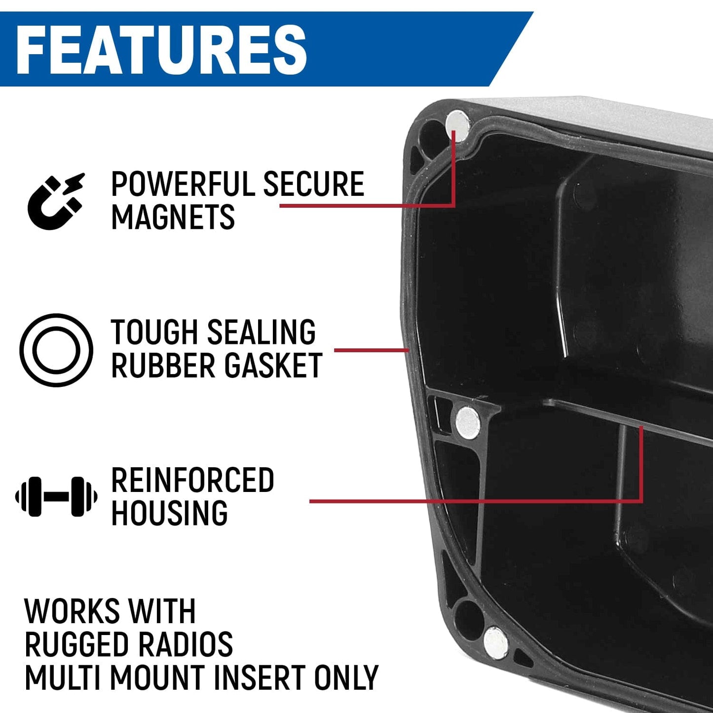 Rugged Radios Rugged Radios Magnetic Radio & Intercom Cover for Rugged Radios Multi