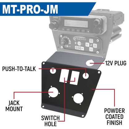 Rugged Radios Rugged Radios Lower Accessory Panel for Polaris RZR PRO XP RZR Turbo R