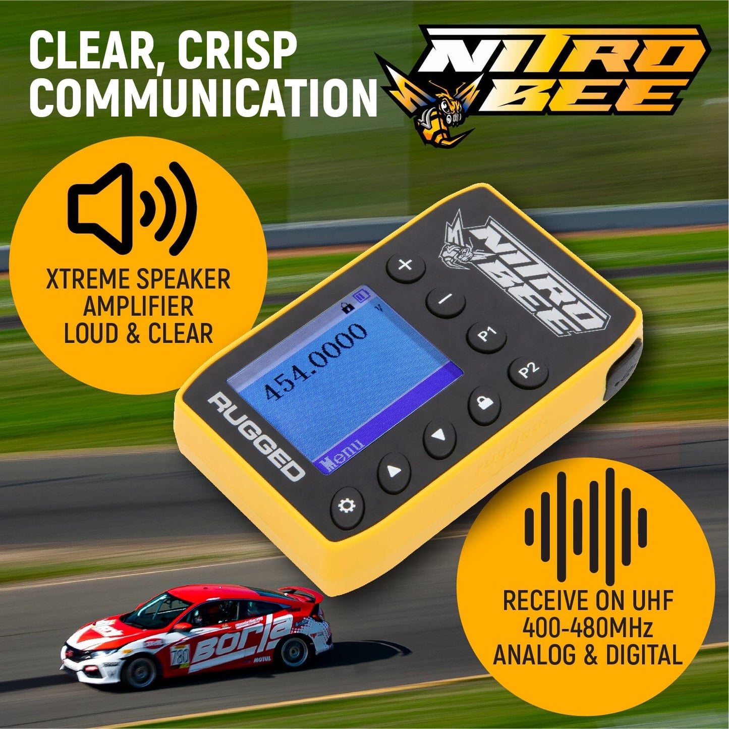Rugged Radios Rugged Radios Nitro Bee Xtreme UHF Race Receiver