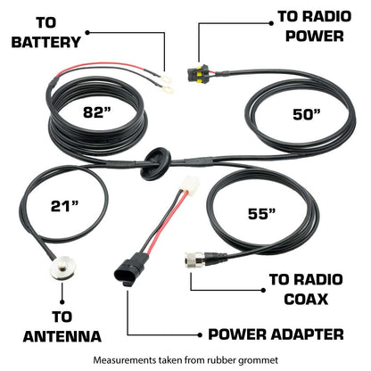 Rugged Radios Rugged Radios Power and Antenna Cable Harness for Jeep JT JL