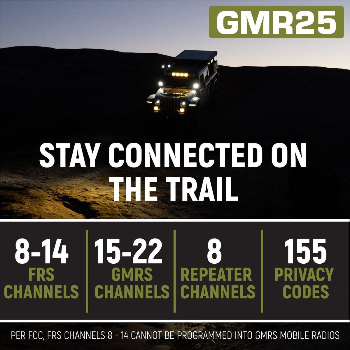 Rugged Radios Rugged GMR25 Waterproof GMRS Mobile Radio Kit