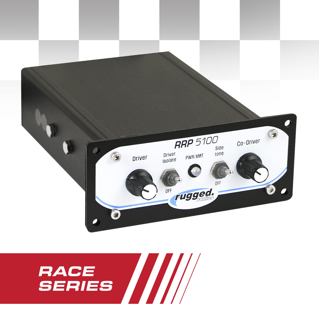 Rugged Radios Rugged Radios RRP5100 PRO Race Series Panel-Mount Intercom