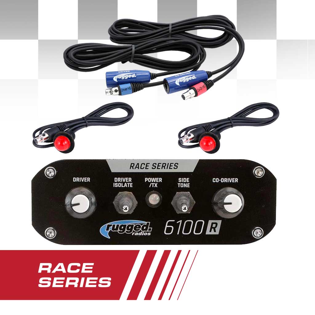 Rugged Radios Rugged Radios RACE INTERCOM KIT - RRP6100 RACE SERIES Intercom - No