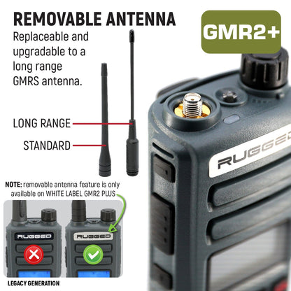 Rugged Radios Rugged GMR2 PLUS GMRS/FRS Two-Way Handheld Radio