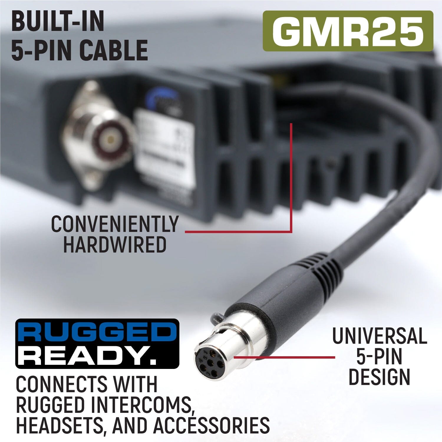 Rugged Radios Rugged GMR25 Waterproof GMRS Mobile Radio