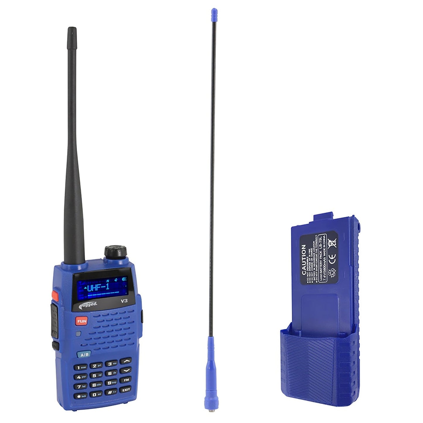 Rugged Radios Rugged V3 Handheld Radio Bundle with Long-Range Antenna