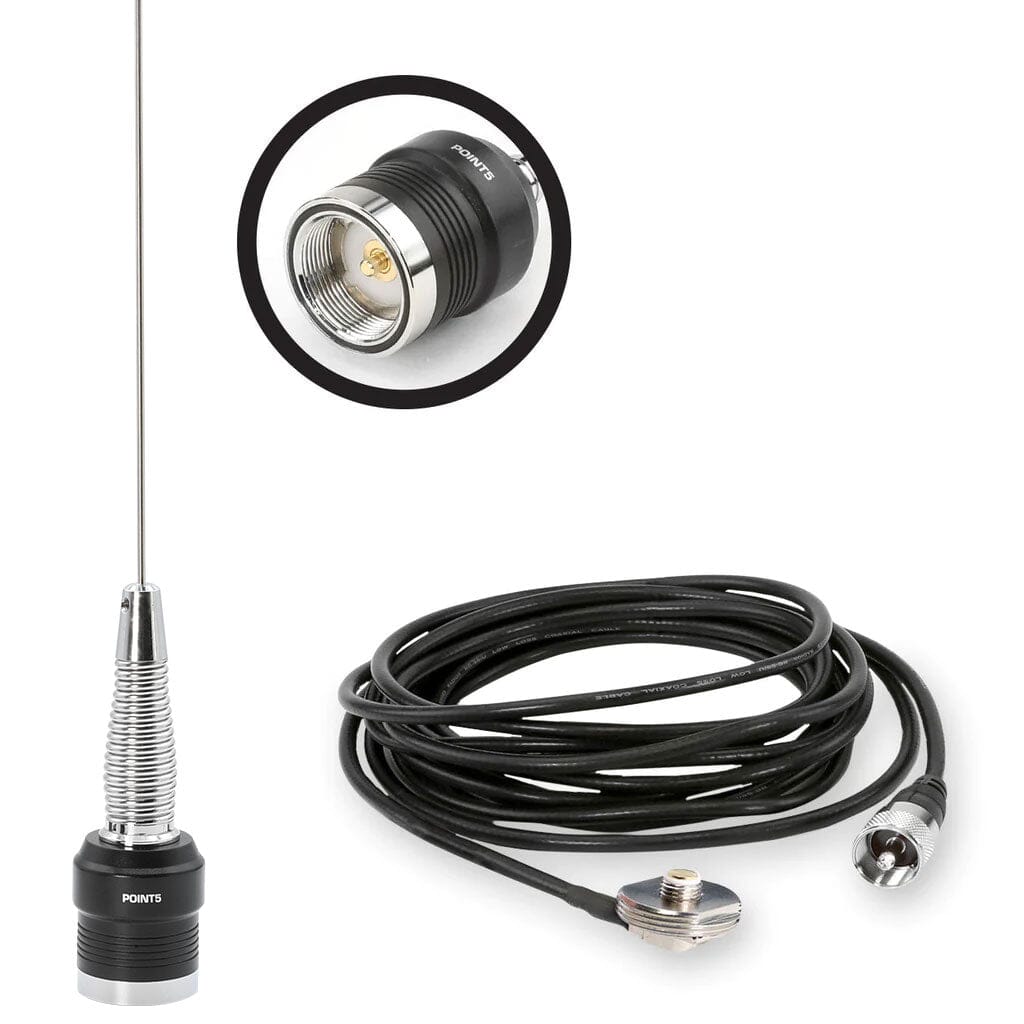 Rugged Radios Rugged Radios GMRS / UHF No Ground Plane (NGP) Whip Antenna Kit & NMO