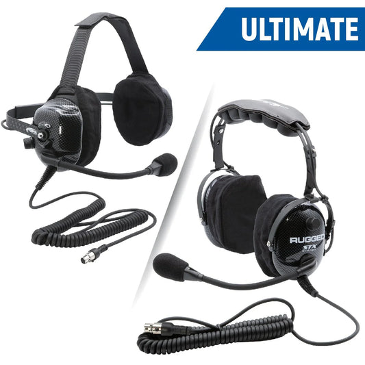 Rugged Radios Ultimate Alpha Headset - OTH/BTH w/ Volume Control (H22/H42)