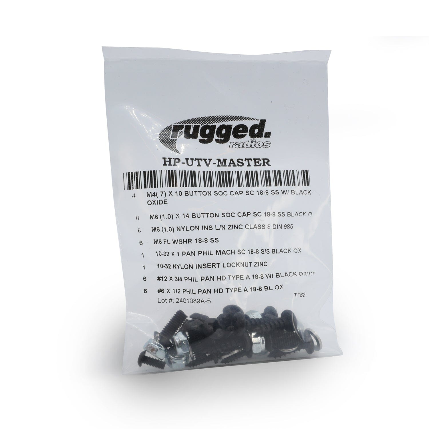 Rugged Radios Rugged Radios UTV Kit Replacement Hardware Pack