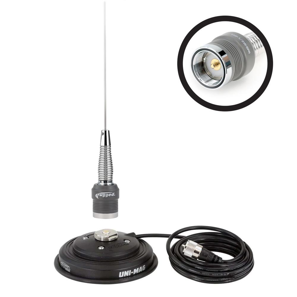 Rugged Radios Rugged Radios VHF 1/2 Wave No Ground Plane (NGP) Antenna Kit with Magn