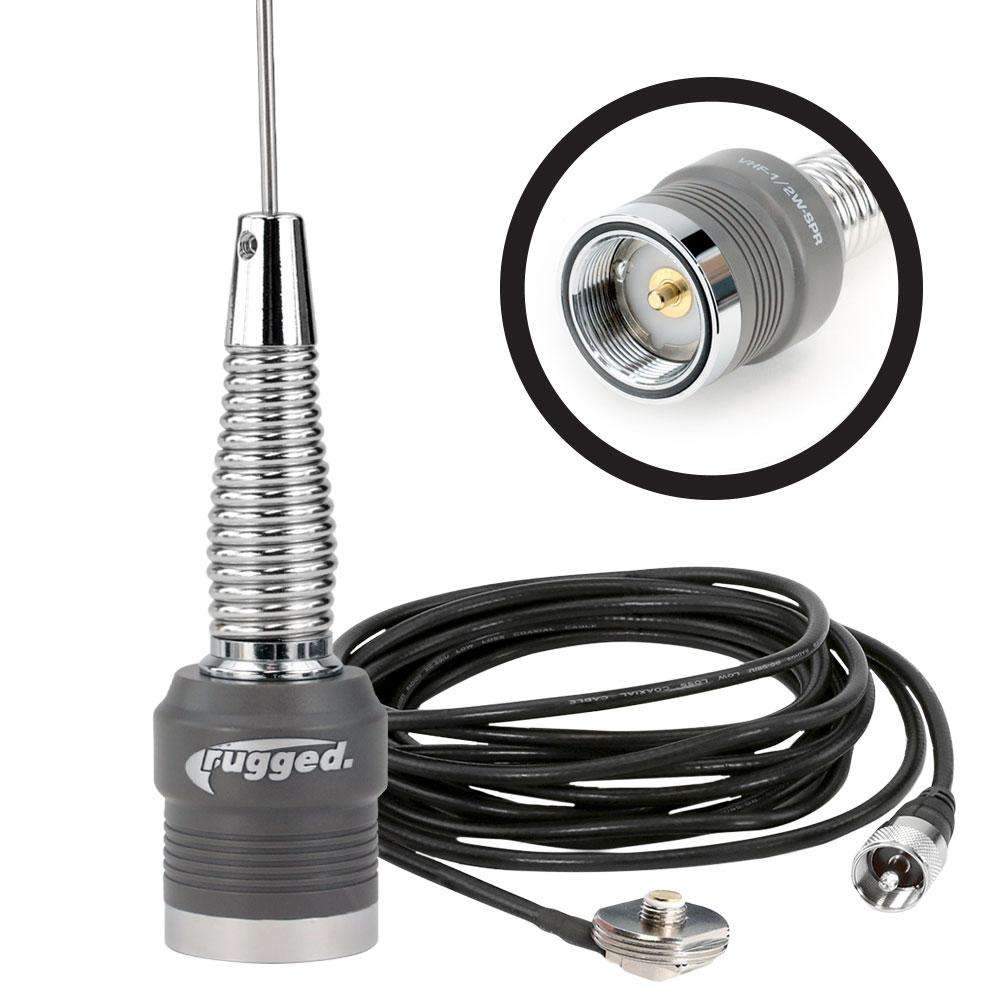 Rugged Radios Rugged Radios VHF Antenna Kit with 1/2 Wave No Ground Plane (NGP) Ante