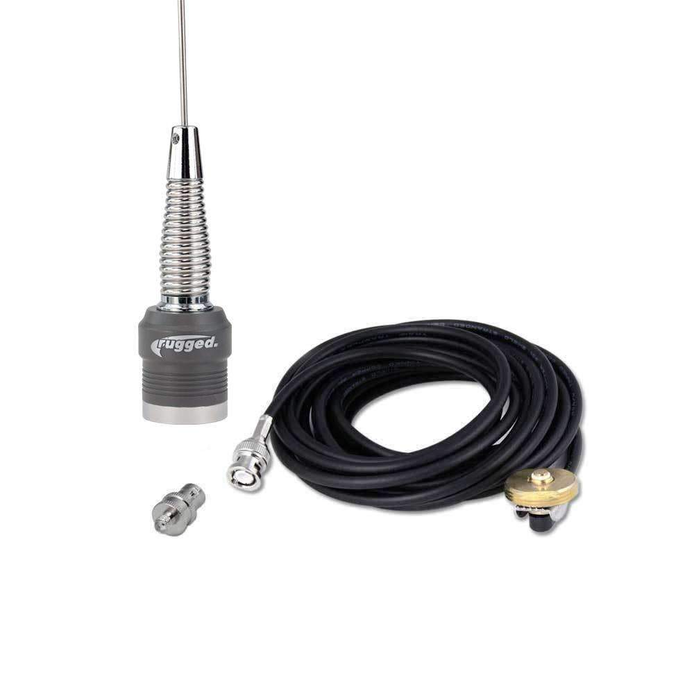 Rugged Radios Rugged Radios VHF External Antenna Kit for Handheld Radios (VHF 144 -
