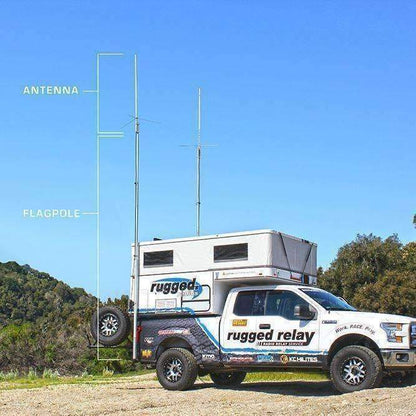 Rugged Radios Rugged Radios VHF Fiberglass Base Camp Antenna