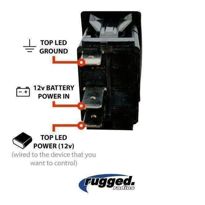 Rugged Radios Rugged Radios Waterproof Rocker Switch Universal