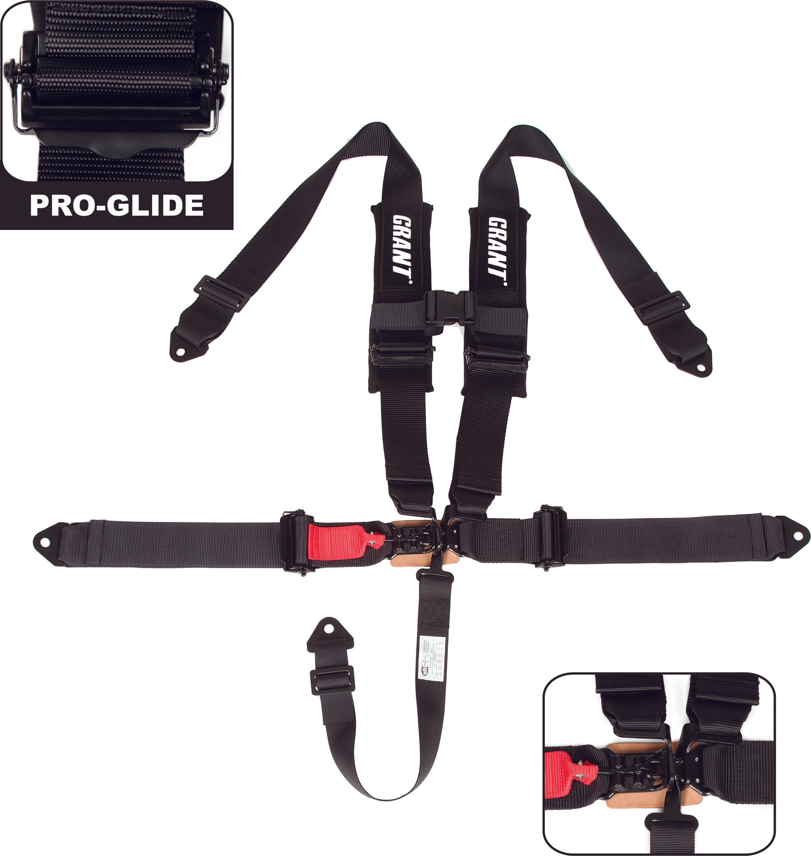 Grant 5 Point Safety Harness 3" -Black