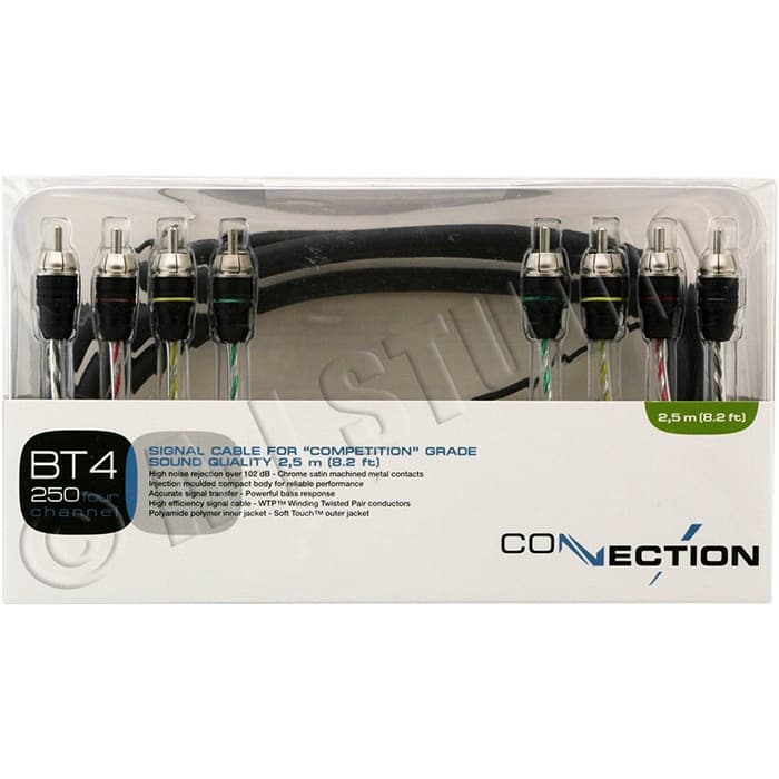 audison connection bt4 250 8 foot 4 channel rca cable