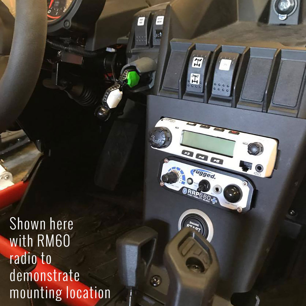Intercom and RM-25R Radio Mount for Can-Am X3