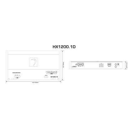 Diamond Audio HX1200.1D 1200 Watt 1 Channel Amp