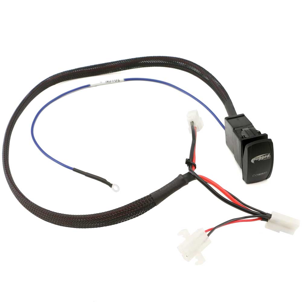 Rugged Radio Power Rocker Switch Kit w/ Harness