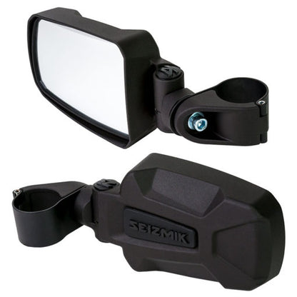 Seizmik Pursuit Cast Aluminum Side View Mirrors for 1.75" Round Cage