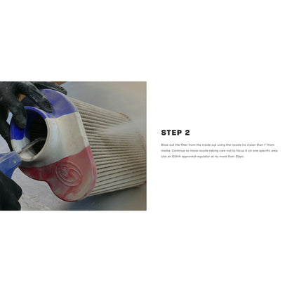 s&b air filter cleaning step 2