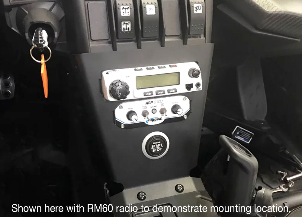 Intercom and RM-25R Radio Mount for Can-Am X3