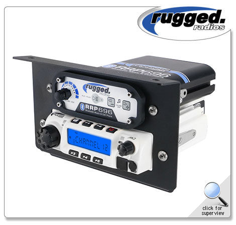 Rugged Radios RM-60 Radio & Intercom Mount for Polaris RZR XP1000/Turbo S