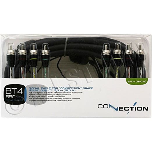 audison connection bt4 550 18 feet 4 channel rca cable