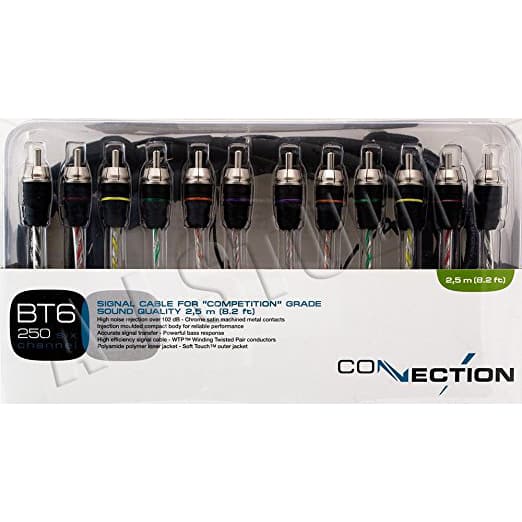 audison connection bt6 250 8 foot 6 channel rca cable