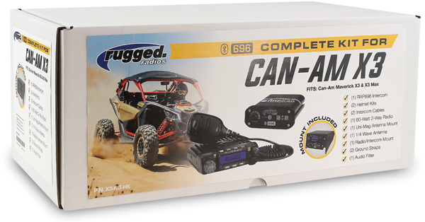 Rugged Radio Complete Kit for Can-Am (Top Mount)