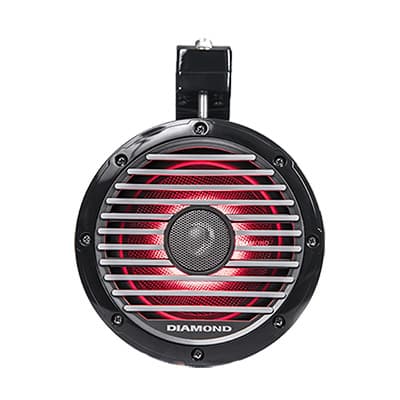 Diamond Audio HXM65POD Matte Black Marine/Powersports Speaker Pods