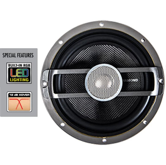 diamond audio hxm8 8 inch led speakers marine grade
