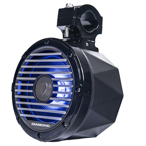 Diamond Audio HXM8POD full marine grade speaker and pod kit with rgb led