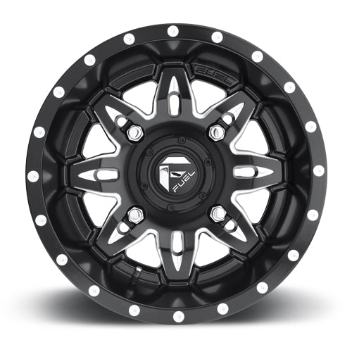 fuel offroad d567 lethal utv wheel front face