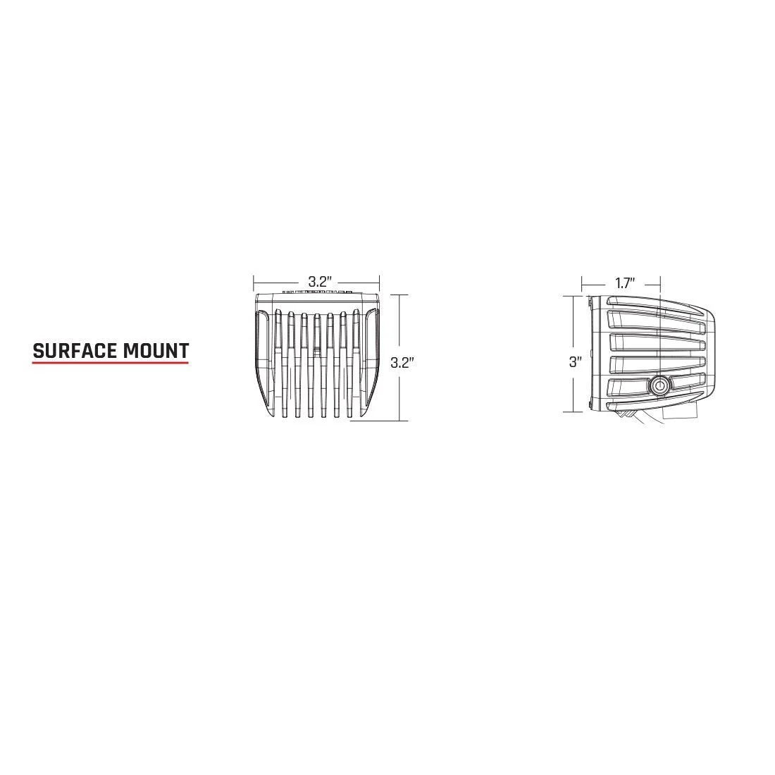 Rigid radiance pods with backlight