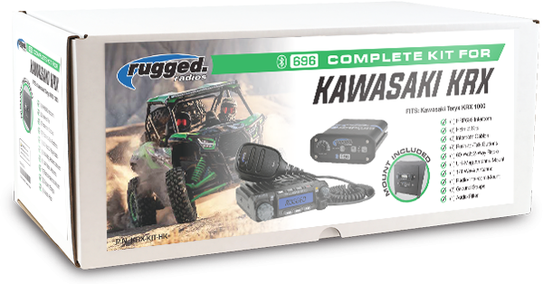 Rugged Radio Complete Kit for Kawasaki KRX