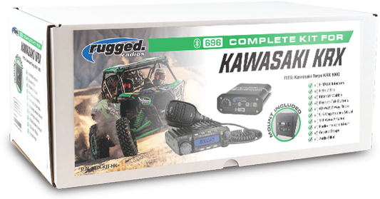 Rugged Radio Complete Kit for Kawasaki KRX